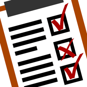 conferir e organizar corrida com checklist