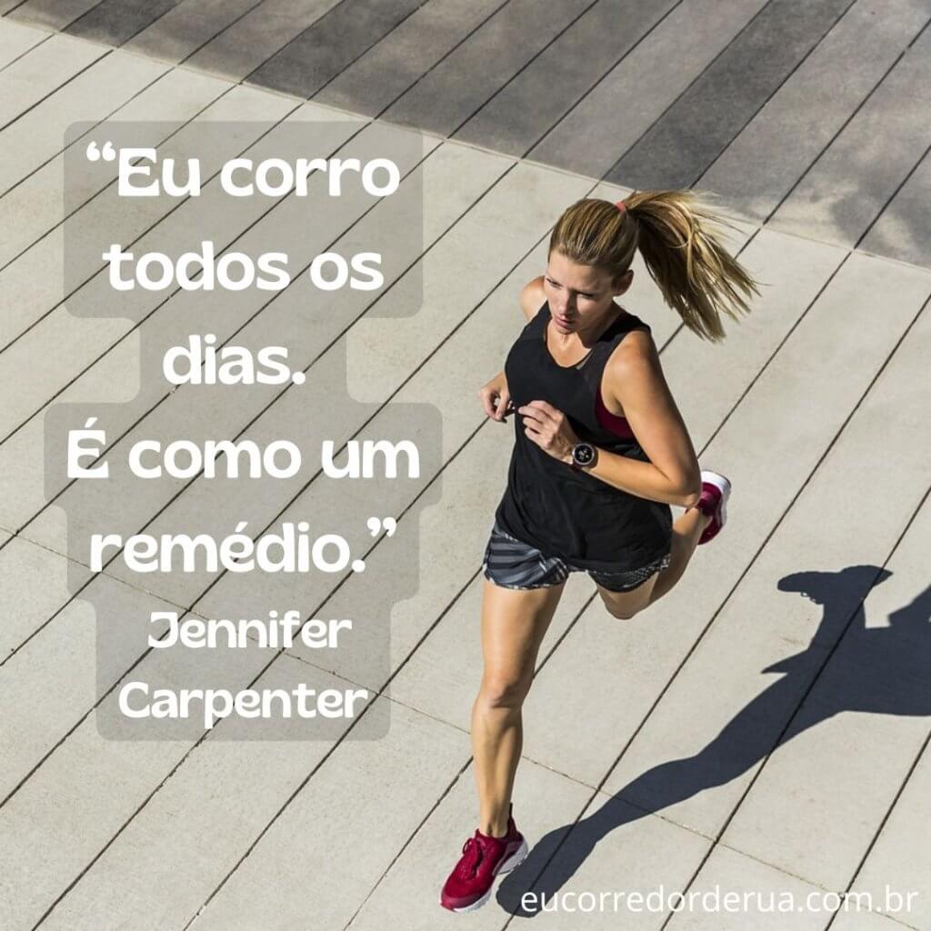 frase correr todos os dias