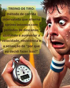 treino de tiro intervalado na corrida