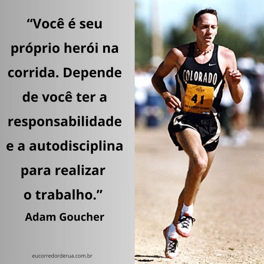 Frase autodisciplina na corrida de rua